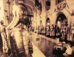 Higgins Armory Museum - vintage photo of the great hall
